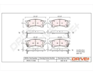 Klocki hamulcowe przód z czujnikiem dr!ve+ MAZDA 626 V Dr!ve+