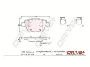 Klocki hamulcowe tył dr!ve+ VW GOLF VI Dr!ve+