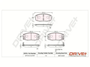 Klocki hamulcowe przód z czujnikiem dr!ve+ HYUNDAI i30 I Dr!ve+