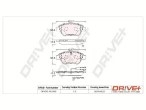 Klocki hamulcowe przód z czujnikiem dr!ve+ FIAT FIORINO Dr!ve+