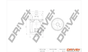 Filtr oleju dr!ve+ RENAULT SCENIC III Dr!ve+