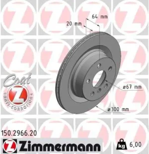 Tarcza hamulcowa tył BMW 3 G21 ZIMMERMANN