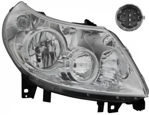 Reflektor lampa prawa z silnikiem elektrycznym PEUGEOT BOXER TYC