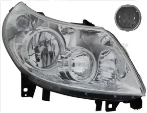 20-11334-05-2 TYC Reflektor lampa lewa z silnikiem elektrycznym