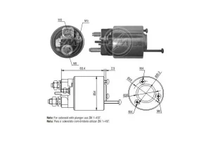 1.4, 1.6 16V, 1.4 16V PEUGEOT 307 Automat włącznik elektromagnetyczny rozrusznika ERA