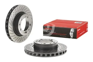 Tarcza hamulcowa lewy przód perforowana PORSCHE 911 IV BREMBO