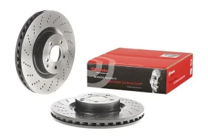 Tarcza hamulcowa przód perforowana MERCEDES-BENZ KLASA E A207 BREMBO