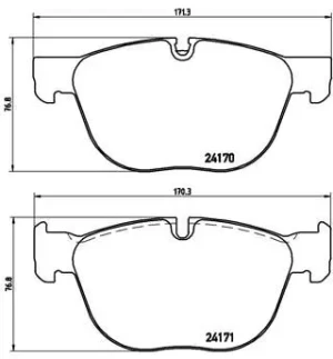Klocki hamulcowe przód BMW X6 F16 F86 BREMBO
