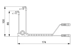 Czujnik zużycia klocków przód MERCEDES-BENZ KLASA G W461 BOSCH