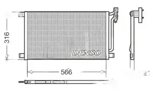 DCN05003 DENSO Skraplacz chłodnica klimatyzacji