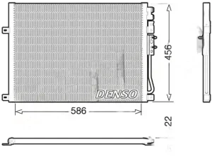 DCN06009 DENSO Skraplacz chłodnica klimatyzacji