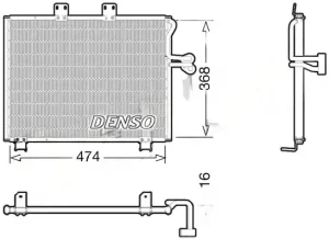 DCN06013 DENSO Skraplacz chłodnica klimatyzacji