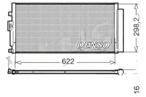 DCN09046 DENSO Skraplacz chłodnica klimatyzacji