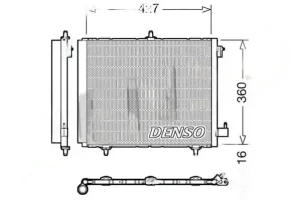 1.2, 1.2 LPG, 1.2 (75) Skraplacz chłodnica klimatyzacji OPEL CROSSLAND DENSO