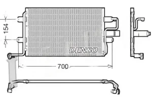 2.0 TDI, 1.2 TSI, 1.6 TDI Skraplacz chłodnica klimatyzacji VW CADDY 3 DENSO