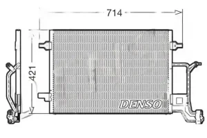 2.5 TDI, 1.9 TDI Skraplacz chłodnica klimatyzacji VW PASSAT B5 DENSO