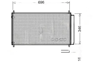 1.8, 2.0, 2.2 D-4D, 2.0 D-4D, 1.6 Skraplacz chłodnica klimatyzacji z osuszaczem TOYOTA AVENSIS III DENSO