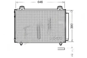 1.8, 2.0 D-4D, 2.0, 2.4, 1.6 Skraplacz chłodnica klimatyzacji z osuszaczem TOYOTA AVENSIS Kombi (_T25_) DENSO