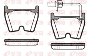 Klocki hamulcowe AUDI A4 B8 REMSA