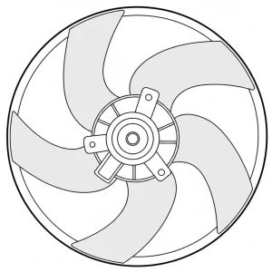 DER21011 DENSO Wentylator chłodnicy 100w