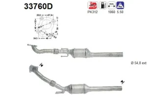 1.9 TDI Katalizator SEAT LEON 1 AS