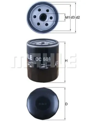 Filtr oleju FIAT DUCATO Skrzynia (230_) MAHLE