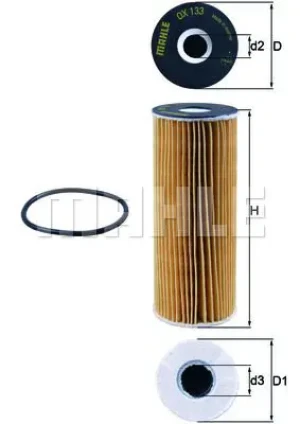 OX 133D MAHLE Filtr oleju