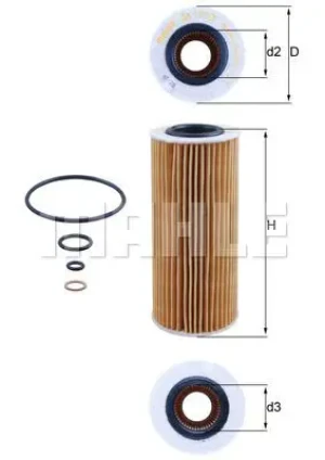 Filtr oleju BMW X3 E70 MAHLE