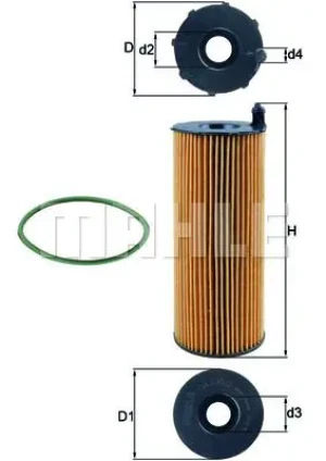 Filtr oleju VW PHAETON MAHLE