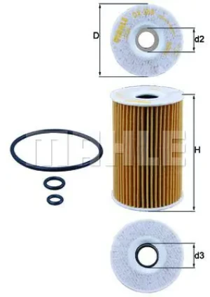 Filtr oleju SKODA ROOMSTER MAHLE