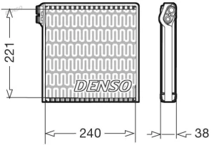 DEV09102 DENSO Parownik klimatyzacji