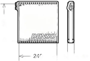 160, 100, 120, 130 FIAT DUCATO Parownik klimatyzacji DENSO