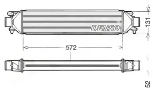 1.4, 1.6 D LANCIA DELTA III Chłodnica powietrza intercooler DENSO