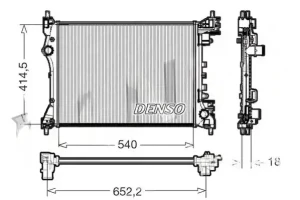 DRM01005 DENSO Chłodnica wody