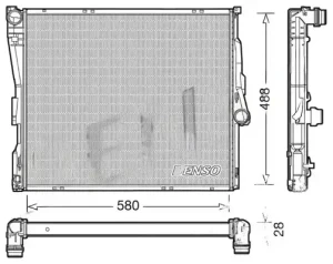 DRM05090 DENSO Chłodnica wody