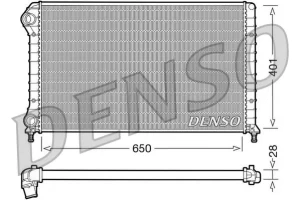 1.9 D, 1.6 16V, 1.4, 1.6 FIAT DOBLO Chłodnica wody DENSO