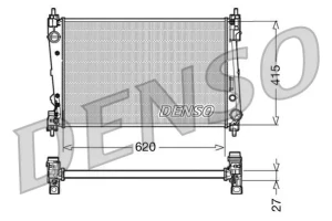 1.3 D, 2.0 D, 1.6 D FIAT DOBLO Chłodnica wody DENSO