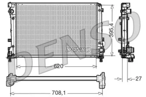 DRM09163 DENSO Chłodnica wody