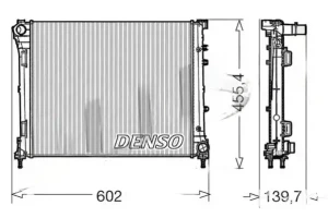 1.3 D, 0.9, 1.4 FIAT 500 Chłodnica wody DENSO