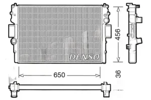 40C12 V,, 35C18 V,, 35C12 V,, 35C10,, 35C15 V,, 50C17 V,, 29L12 V, IVECO DAILY IV Skrzynia Chłodnica wody DENSO