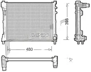 0.9 CNG, 1.3 D, 0.9 LANCIA YPSILON Chłodnica wody DENSO