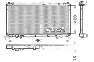 1.8, 1.6, 1.8 i, 2.0 VOLVO S40 I Chłodnica wody DENSO