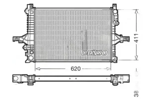 R 2,5, 2.5 TDI, 2.4 T, 2.4 D, 2.5 T, 2.0 T, D5 AWD, 2.4, D5, T5 VOLVO V70 II Chłodnica wody DENSO