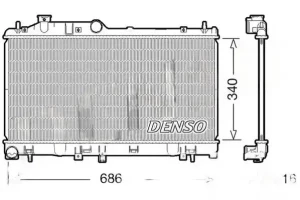 DRM36007 DENSO Chłodnica wody