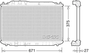 DRM40029 DENSO Chłodnica wody