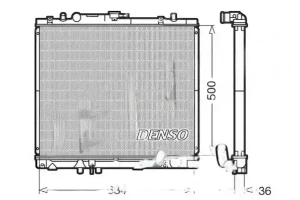 2.5 TD MITSUBISHI PAJERO I Chłodnica wody DENSO