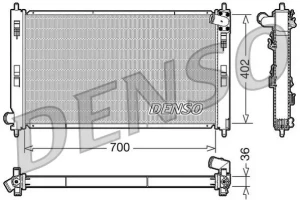 2.2 DI-D MITSUBISHI OUTLANDER II Chłodnica wody DENSO
