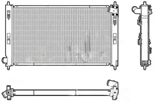 2.2 DI-D MITSUBISHI OUTLANDER II Chłodnica wody DENSO