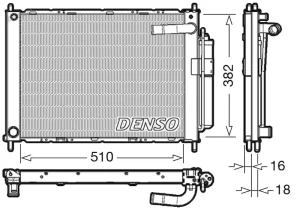 DRM46101 DENSO Chłodnica silnika zintegrowana