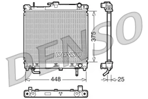 1.3 16V SUZUKI JIMNY III Chłodnica wody DENSO